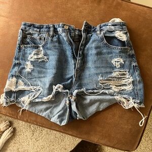 American Eagle Distressed Denim Shorts